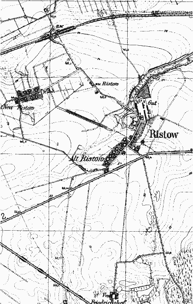 Messtischblatt der Gemeinde Ristow